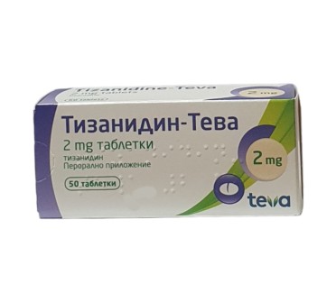 ТИЗАНИДИН TEVA TABL 2 MG X50